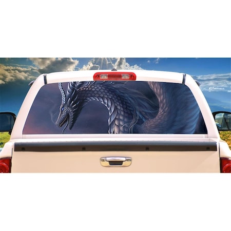 Entretenimiento Dragon Rear Window Graphic Tint Film See View Thru Vinyl Decal EN2680485
